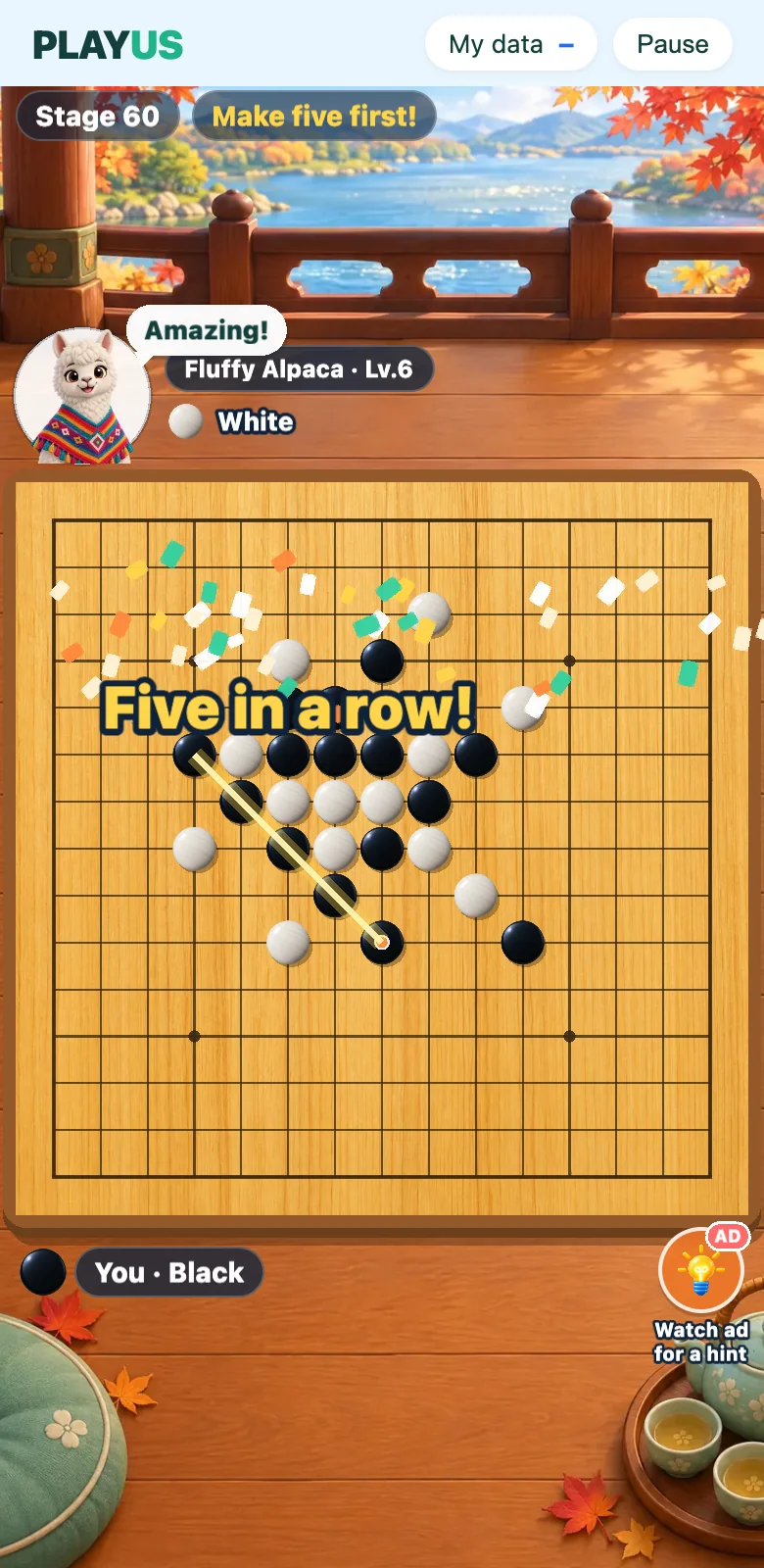 Tangkapan layar Gomoku 3